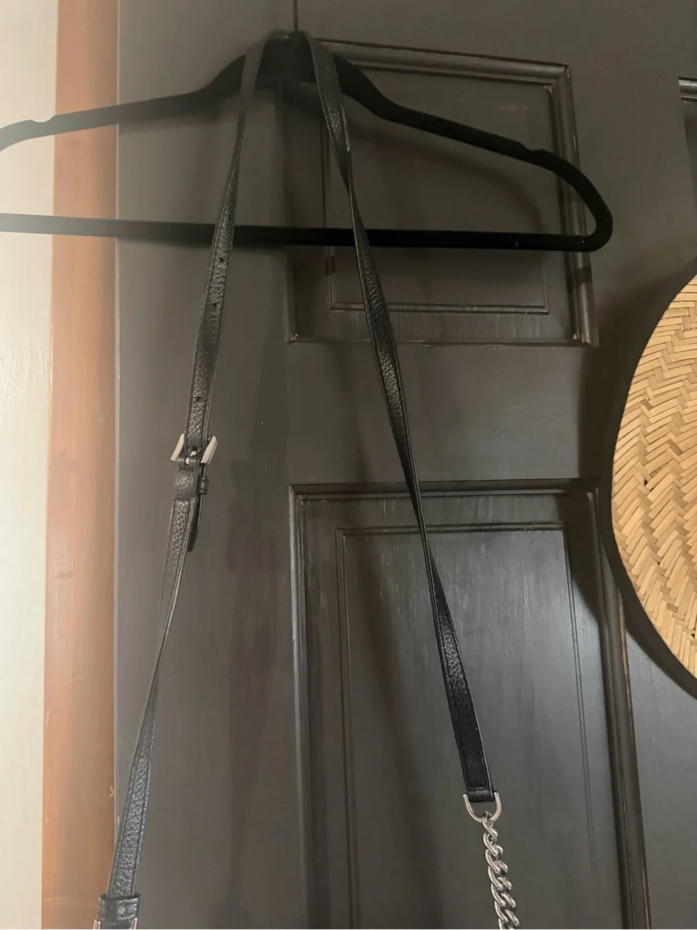 Michael Kors Black and Signature Logo Crossbody Bag